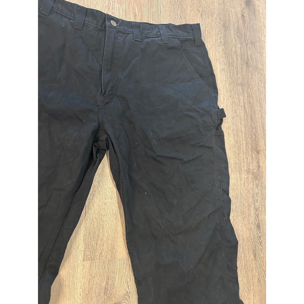 Carhartt B324-BLK Relaxed Fit Canvas Work Pants Black Mens 44x32 - Picture 4 of 12